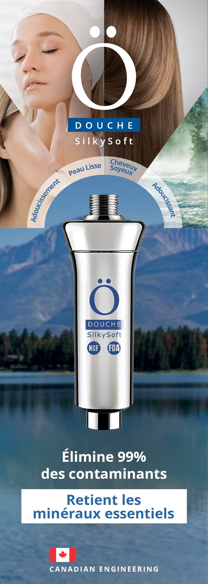 Douche anti-calcaire