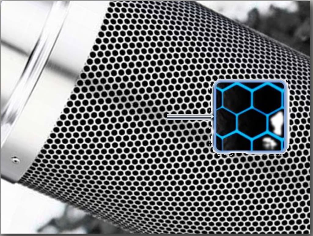 Fibre de charbon guidé – détail