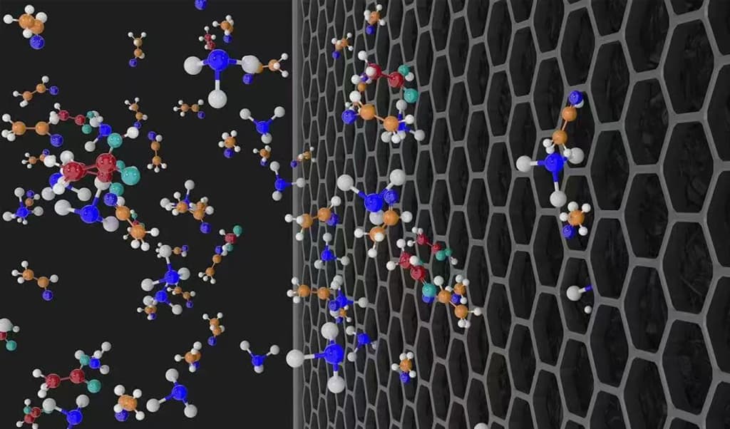 Structure de la fibre de charbon guidé